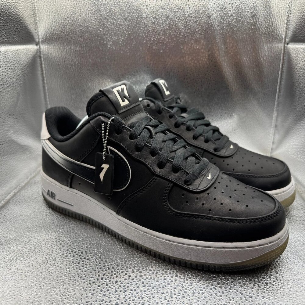 Size 10 Nike‎ Colin Kaepernick x Air Force 1 '07 Low Mens Black Shoes CQ0493-001